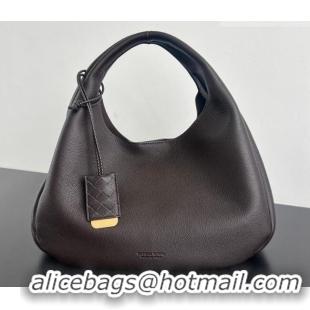 Grade Quality Bottega Veneta Large Campana Shoulder Bag in Grained Leather 844251 Fondant Brown 2026