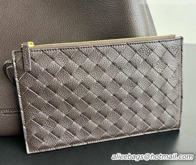 Grade Quality Bottega Veneta Large Campana Shoulder Bag in Grained Leather 844251 Fondant Brown 2026