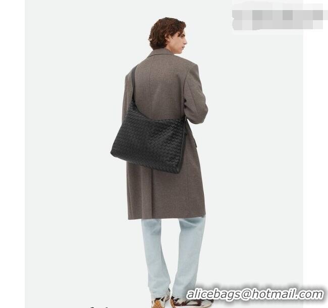 Best Price Bottega Veneta Men's Traveler Hobo Bag in Intrecciato Grained Leather 806974 Fondant Brown 2026