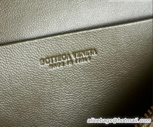 Inexpensive Bottega Veneta Bang Bang Vanity Case in Intrecciato Suede 789109 Oil Brown 2026