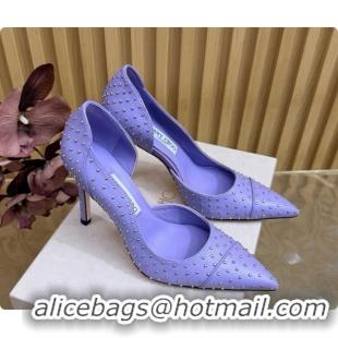 Good Looking Jimmy Choo Brigitte 100 Pumps with Studs J091250 Purple 2026