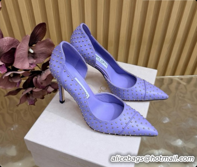 Good Looking Jimmy Choo Brigitte 100 Pumps with Studs J091250 Purple 2026
