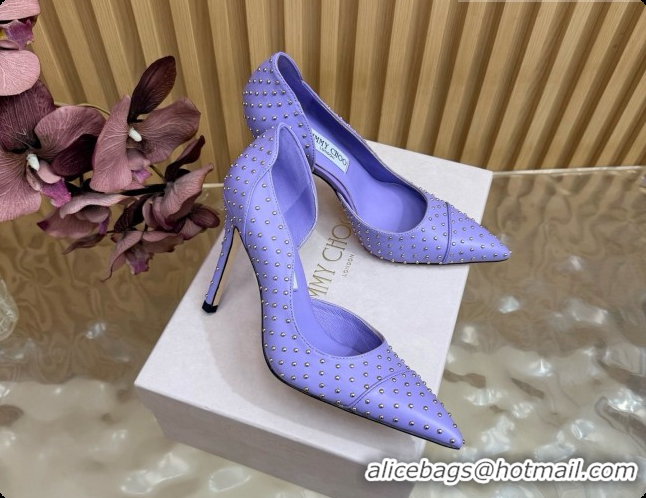 Good Looking Jimmy Choo Brigitte 100 Pumps with Studs J091250 Purple 2026