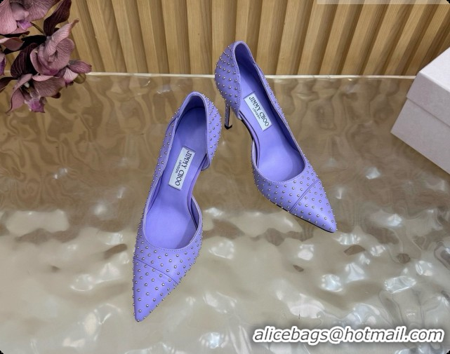 Good Looking Jimmy Choo Brigitte 100 Pumps with Studs J091250 Purple 2026