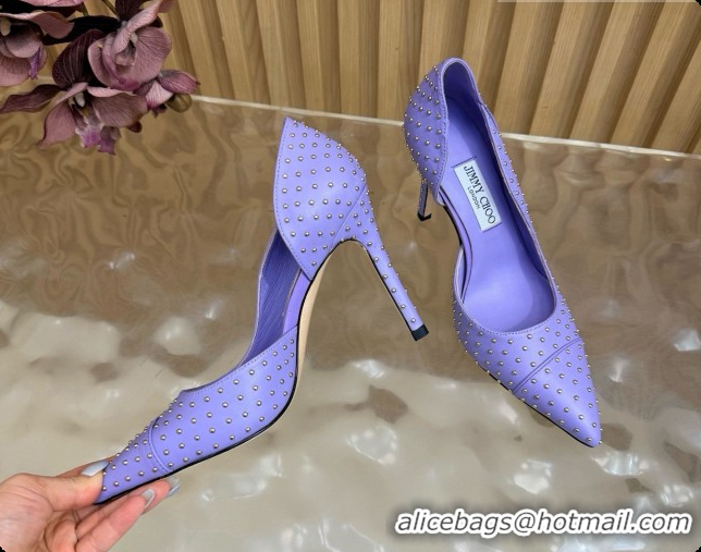 Good Looking Jimmy Choo Brigitte 100 Pumps with Studs J091250 Purple 2026