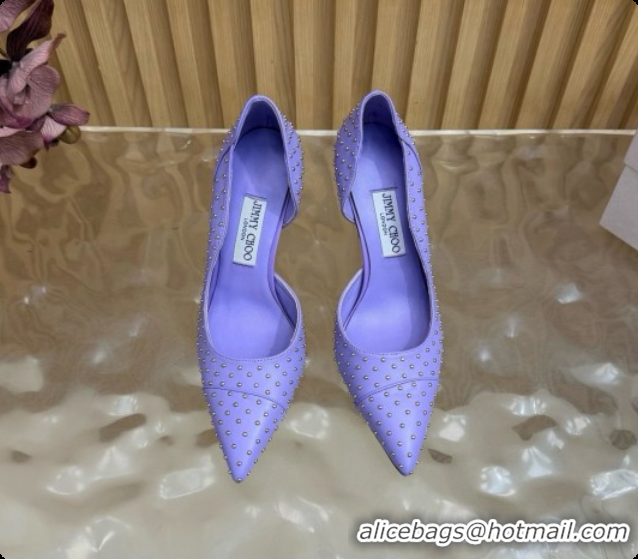Good Looking Jimmy Choo Brigitte 100 Pumps with Studs J091250 Purple 2026