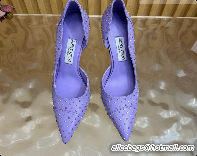 Good Looking Jimmy Choo Brigitte 100 Pumps with Studs J091250 Purple 2026
