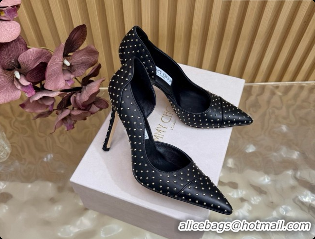 Popular Style Jimmy Choo Brigitte 100 Pumps with Studs J091251 Black 2026