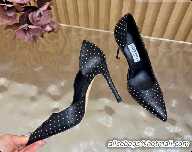 Popular Style Jimmy Choo Brigitte 100 Pumps with Studs J091251 Black 2026