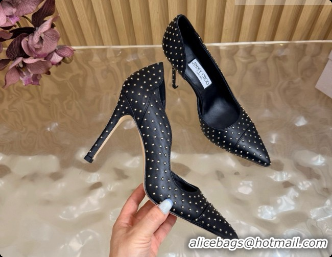 Popular Style Jimmy Choo Brigitte 100 Pumps with Studs J091251 Black 2026