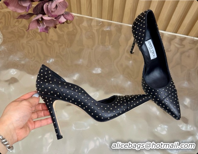 Popular Style Jimmy Choo Brigitte 100 Pumps with Studs J091251 Black 2026