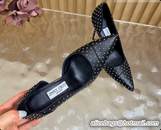Popular Style Jimmy Choo Brigitte 100 Pumps with Studs J091251 Black 2026