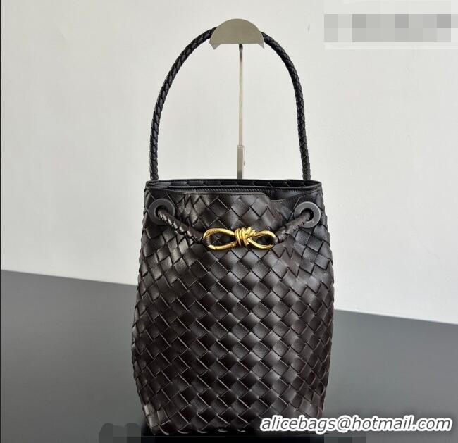 Grade Discount Bottega Veneta Andiamo Small Bucket Bag in Intrecciato Leather 855759 Fondant Brown 2026