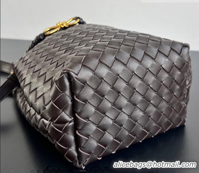 Grade Discount Bottega Veneta Andiamo Small Bucket Bag in Intrecciato Leather 855759 Fondant Brown 2026