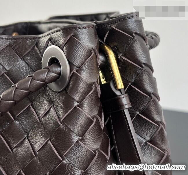 Grade Discount Bottega Veneta Andiamo Small Bucket Bag in Intrecciato Leather 855759 Fondant Brown 2026