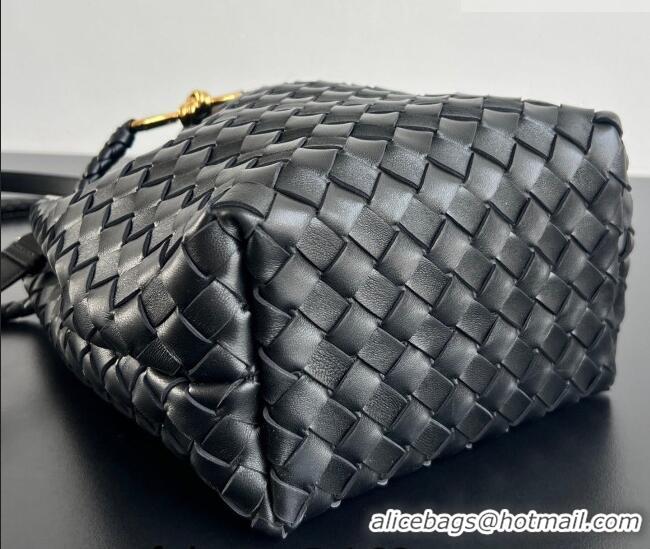 Grade Design Bottega Veneta Andiamo Small Bucket Bag in Intrecciato Leather 855759 Black 2026
