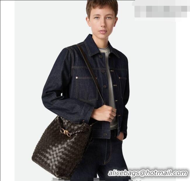 Grade Design Bottega Veneta Andiamo Small Bucket Bag in Intrecciato Leather 855759 Black 2026