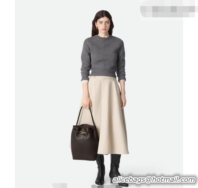 Grade Cheap Bottega Veneta Andiamo Bucket Bag in Silky Leather 844169 Fondant Brown 2026