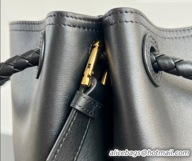 New Design Bottega Veneta Andiamo Bucket Bag in Silky Leather 844169 Black 2026