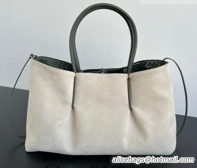 Buy Discount Bottega Veneta Medium Pinacoteca Tote Bag in Intrecciato Leather 817166 Pickle Green/Sea Salt 2026