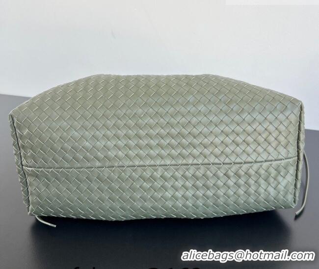 Buy Discount Bottega Veneta Medium Pinacoteca Tote Bag in Intrecciato Leather 817166 Pickle Green/Sea Salt 2026