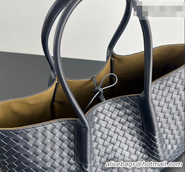 Best Price Bottega Veneta Medium Pinacoteca Tote Bag in Intrecciato Leather 817166 Midnight Blue 2026