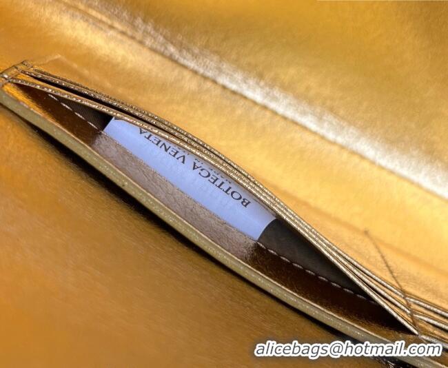 Best Product Bottega Veneta Long Clutch Bag Andiamo in Suede and Crystals 844124 Gold 2026