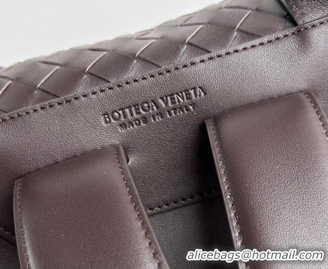 Most Popular Bottega Veneta Men's Back To School Backpack Bag in Intrecciato Leather 805971 Fondant Brown 2026