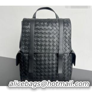 Classic Discount Bottega Veneta Men's Back To School Backpack Bag in Intrecciato Leather 805971 Black 2026