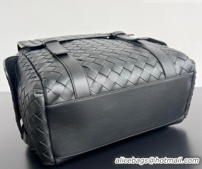 Classic Discount Bottega Veneta Men's Back To School Backpack Bag in Intrecciato Leather 805971 Black 2026