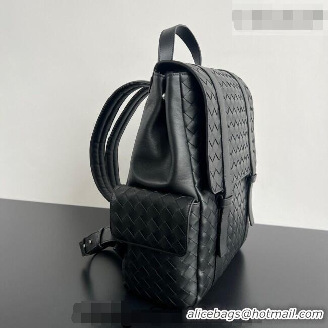 Classic Discount Bottega Veneta Men's Back To School Backpack Bag in Intrecciato Leather 805971 Black 2026