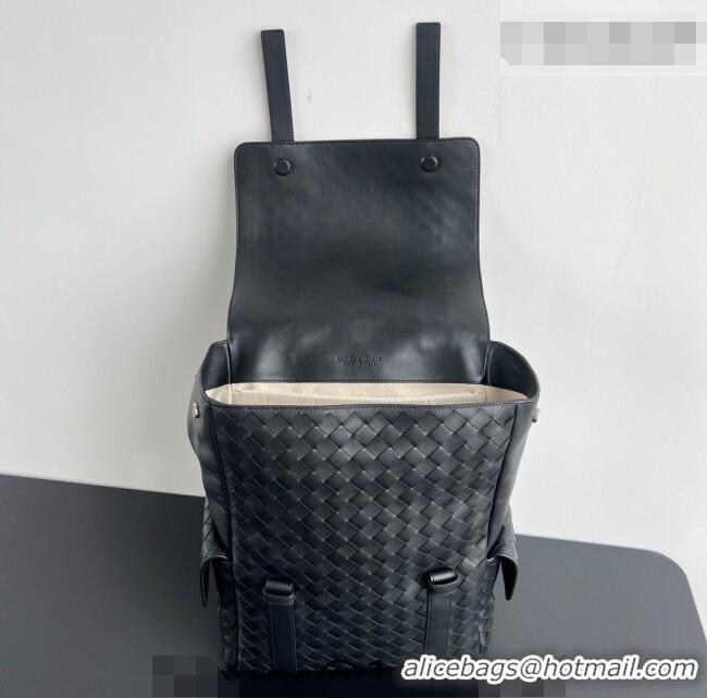 Classic Discount Bottega Veneta Men's Back To School Backpack Bag in Intrecciato Leather 805971 Black 2026