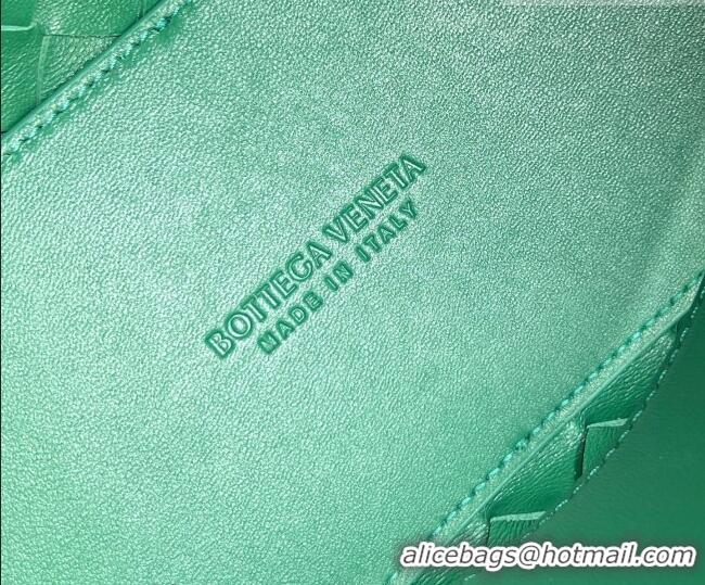 Famous Brand Bottega Veneta Small Andiamo Top Handle Bag in Intrecciato Leather 743568 Jungle Green 2026