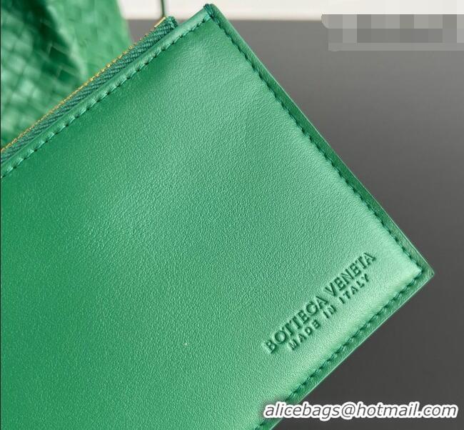 Top Grade Bottega Veneta Small Pinacoteca Tote Bag in Intrecciato Leather and Suede 819004 Jungle Green 2026