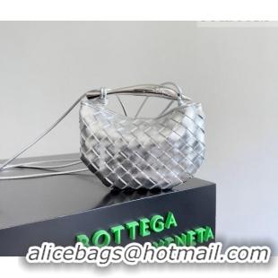 Good Product Bottega Veneta Mini Sardine Bag in Intrecciato Leather 744267 New Silver 2026