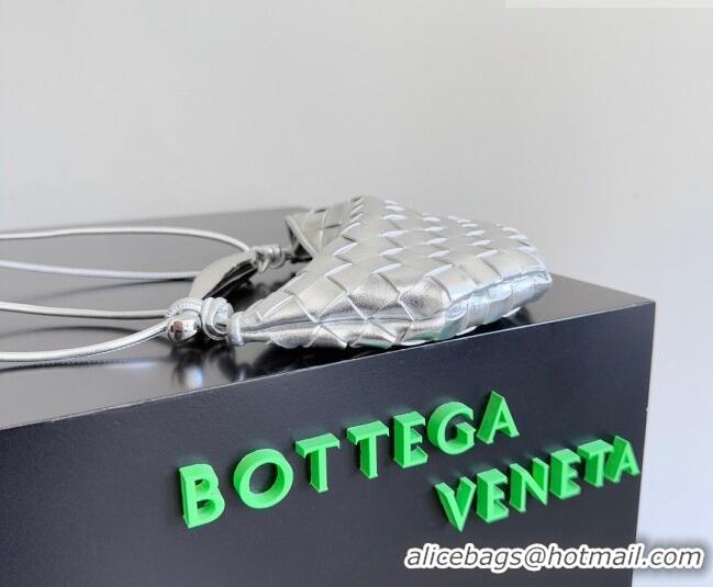 Good Product Bottega Veneta Mini Sardine Bag in Intrecciato Leather 744267 New Silver 2026