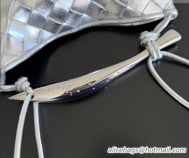 Good Product Bottega Veneta Mini Sardine Bag in Intrecciato Leather 744267 New Silver 2026