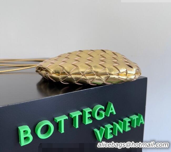 Reasonable Price Bottega Veneta Mini Sardine Bag in Intrecciato Leather 744267 New Gold 2026