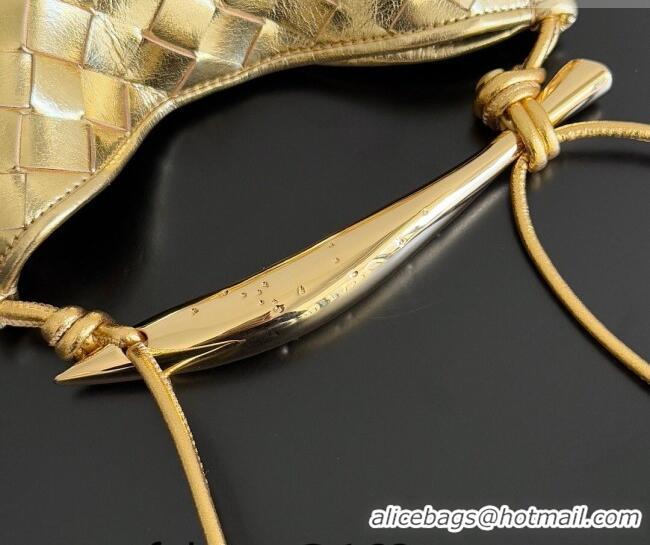 Reasonable Price Bottega Veneta Mini Sardine Bag in Intrecciato Leather 744267 New Gold 2026