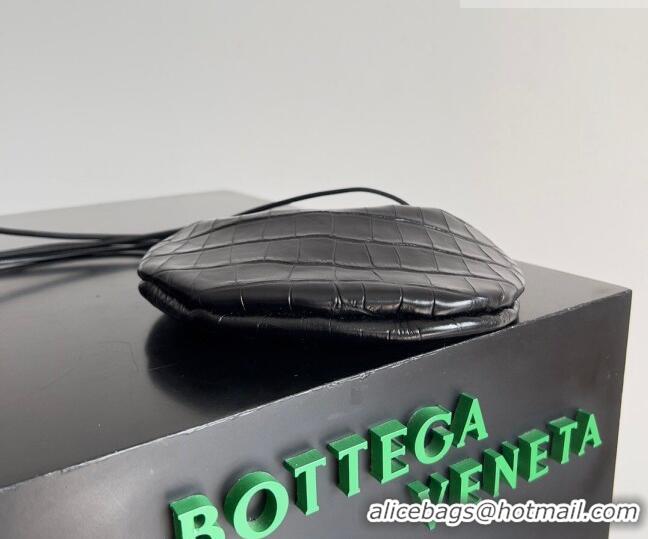 Fashion Discount Bottega Veneta Mini Sardine Bag in Crocodile Embossed Leather 744267 Black 2026