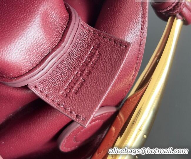 Top Design Bottega Veneta Mini Sardine Bag in Crocodile Embossed Leather 744267 Burgundy 2026