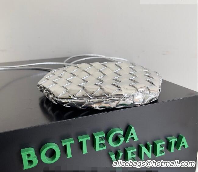 Good Product Bottega Veneta Mini Sardine Bag in Intrecciato Leather 744267 Shiny Silver 2026