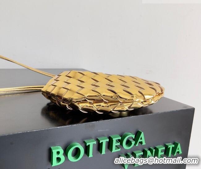 Grade Discount Bottega Veneta Mini Sardine Bag in Intrecciato Leather 744267 Shiny Gold 2026