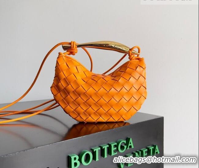 Luxury Cheap Bottega Veneta Mini Sardine Bag in Intrecciato Leather 744267 Orange 2026