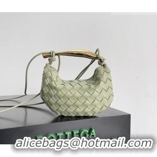 Good Taste Bottega Veneta Mini Sardine Bag in Intrecciato Leather 744267 Travertine Green 2026