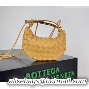 High Quality Bottega Veneta Mini Sardine Bag in Intrecciato Leather 744267 Yellow 2026