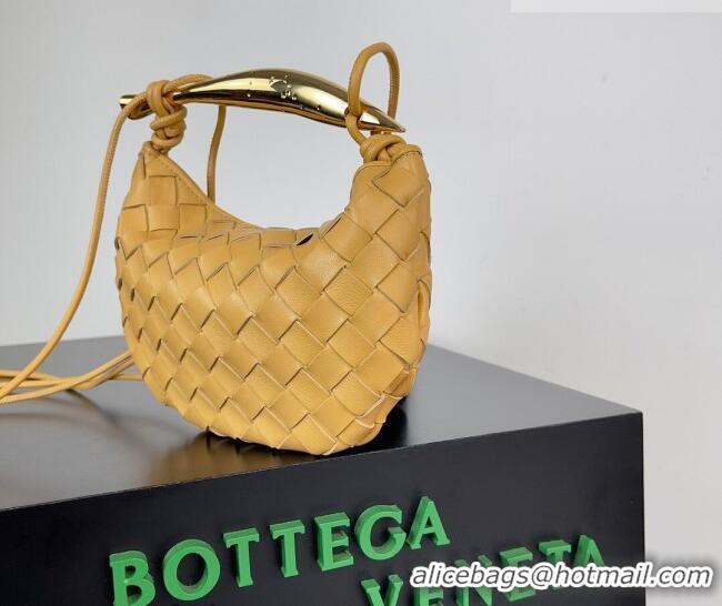 High Quality Bottega Veneta Mini Sardine Bag in Intrecciato Leather 744267 Yellow 2026