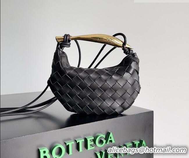 Good Looking Bottega Veneta Mini Sardine Bag in Intrecciato Leather 744267 Black 2026
