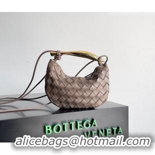 Luxury Cheap Bottega Veneta Mini Sardine Bag in Intrecciato Leather 744267 Khaki 2026