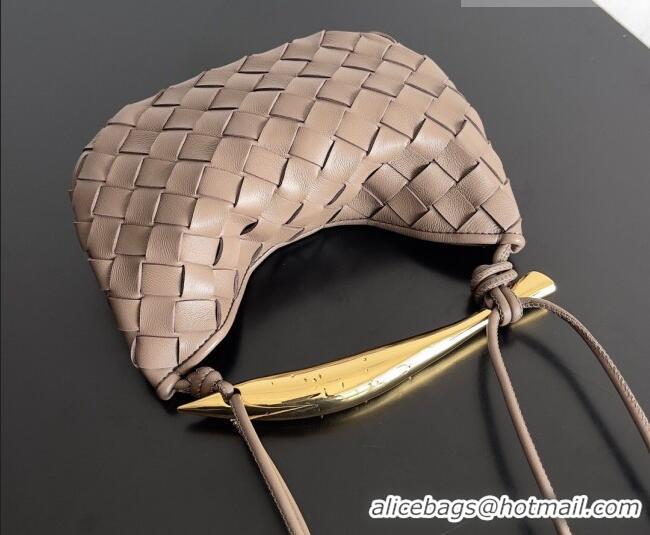 Luxury Cheap Bottega Veneta Mini Sardine Bag in Intrecciato Leather 744267 Khaki 2026
